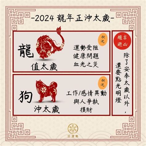 甲辰年犯太歲生肖|【2024甲辰龍年好運勢】4生肖犯太歲‧安太歲注意事項…